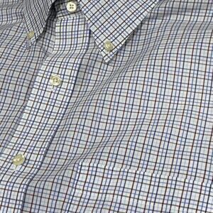 Brooks Brothers Dress Shirt Mens 15-34 Regent Non Iron Supima Grid Check *FLAWS